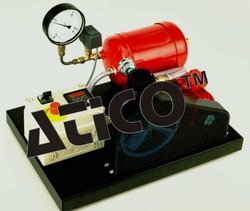 Air Compressor Test Unit - Compact Benchtop Design, Includes Stopwatch for Time Measurements, Displays Power Consumption