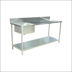 Stainless Steel Table With Sink