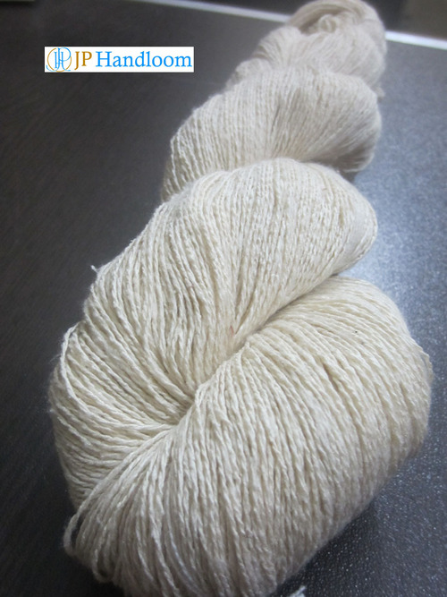 White Nm 10/2 Noil Silk Yarn