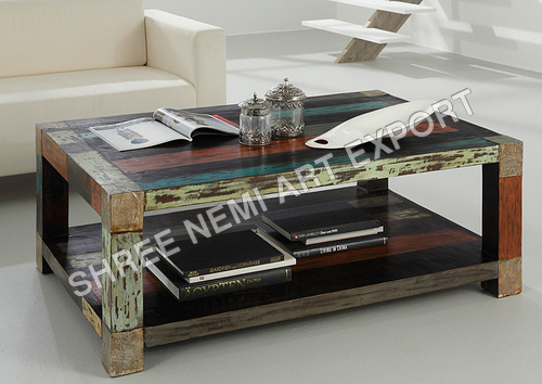 Wood Reclaimed Wooden Tea Table