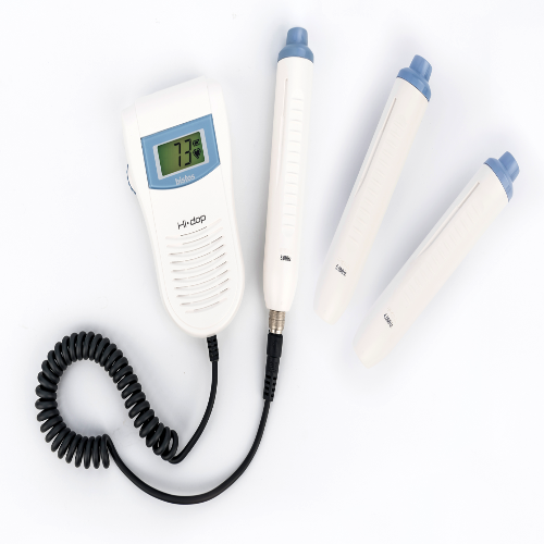 Vascular Doppler - 5, 8 MHz Frequency | Lightweight, Ergonomic Design, LCD Display, Audio Output, Auto Shut-off, Long Battery Life