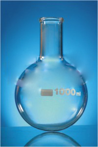 Flask Round Bottom - Borosilicate Glass, 500ml Capacity | High Thermal Resistance, Ideal for Laboratory Use