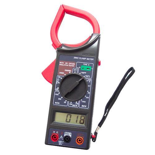 Digital Clamp Meter - Plastic Material, 2 Jaw Opening Size | 3 Digit LCD Display, AC Current 200/1000A, AC Voltage 750V, DC Voltage 1000V