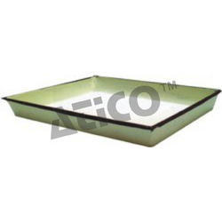 TrayDissecting - Aluminum/Galvanized Sheet, 10 x 12 Inches, Green Enameled Finish, Available With/Without Wax