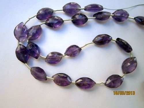 एमेथिस्ट फेसेटेड मार्क्वेस बीड्स जेमस्टोन साइज: 5-8 मिमी