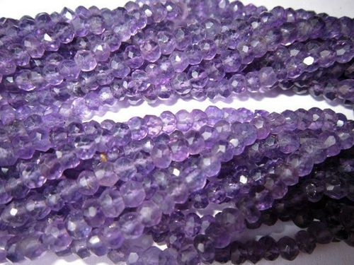 राउंड ब्रिलिएंट कट ब्राज़ील एमेथिस्ट फेसेटेड राउंडेल बीड्स जेमस्टोन