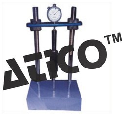 Length Comparator - Stainless Steel, .01 x 10 mm Dial Gauge, 6.5 mm Plunger Diameter, Channeled Base, Vertical Pillars, Includes Standardization Bar