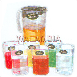 प्लास्टिक पानी जग सेट