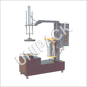 Box Stretch Wrapping Machine - Stainless Steel, 600 x 4170 x 1800 mm, Gray | Highly Efficient, Durable, Rust Proof, Semi-Automatic