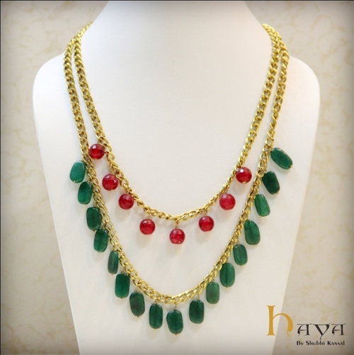 डबल लेयर नेकपीस