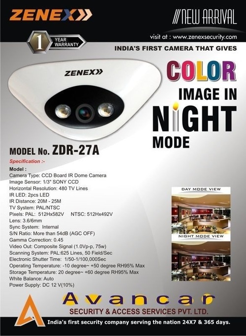 Dual Array IR Dome Camera