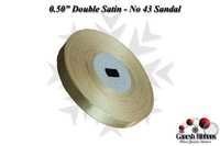 प्लेन डबल फेस सैटिन - चंदन