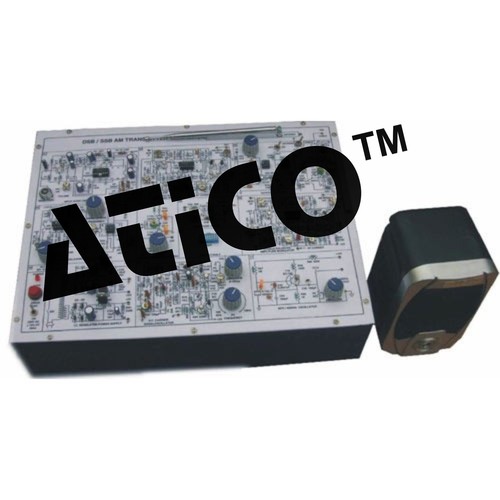 एएम ट्रांसमीटर ट्रेनर - 300x400mm, 100kHz-1MHz | एएम ट्रांसमिशन, डीएसबी/एसएसबी, ऑडियो इनपुट माइक/टेप, बैंडपास फिल्टर, प्रैक्टिकल ट्रेनिंग