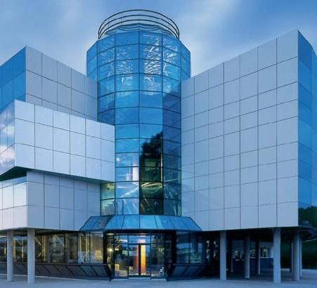 Building Elevation Facade Reflective & Color Aluminium Structure Glazing