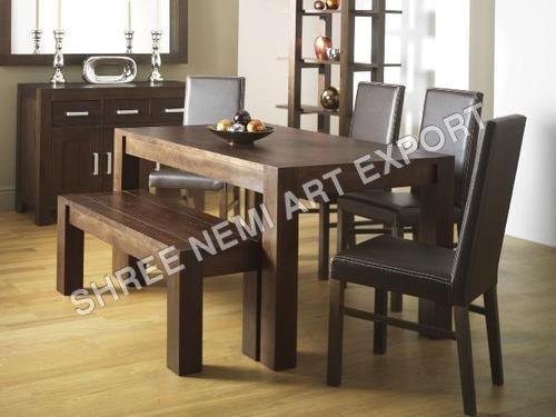 Modular Dining Room Furniture - Square Shape, Brown Finish | Eye-Appealing Designs, Superior Quality, Excellent Durability