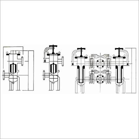 सिंप्लेक्स बास्केट फिल्टर्स और कस्टम बिल्ट डुप्लेक्स बास्केट फिल्टर्स / स्ट्रेनर्स