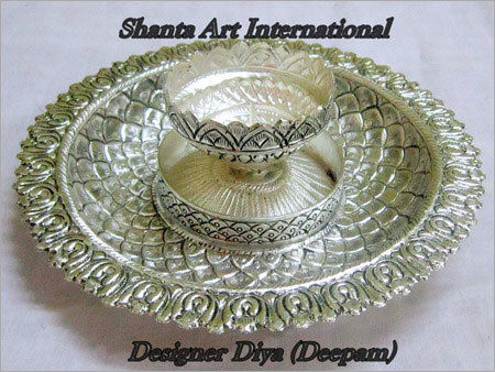 Ethnic Silver Diya