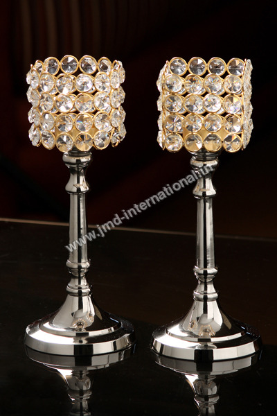 क्रिस्टल मोमबत्ती धारक