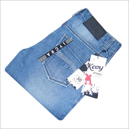 Lycra Denim Jeans - Denim Material, Available in Various Sizes and Attractive Blue Color | Designed for All Age Groups, Customizable Options