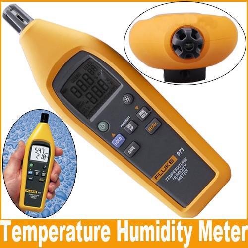 Yellow And Gray Temperature Humidity Meter