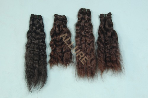 Natural Black & Brown Deep Wavy Human Hair