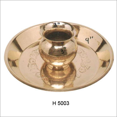 पीतल की पूजा थाली