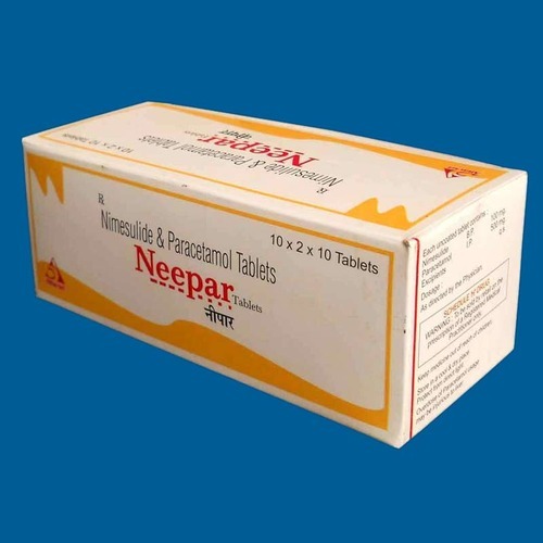 Nimesulide & Paracetamol Tablets - 100 mg Nimesulide, 350 mg Paracetamol | General Medicines for Fever and Local Pain, Store in Dry Place