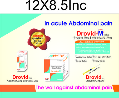 Drotaverine Hcl. & Mefenamic Acid Tablets General Medicines