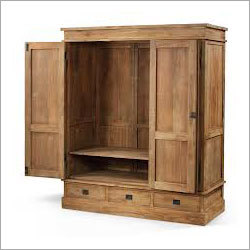 सॉलिड वुड वार्डरोब