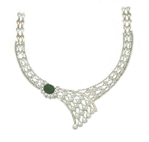 Emerald and Diamond Necklace