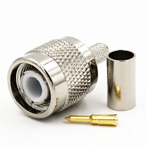 RG 59 केबल के लिए TNC पुरुष क्रिम्प कनेक्टर