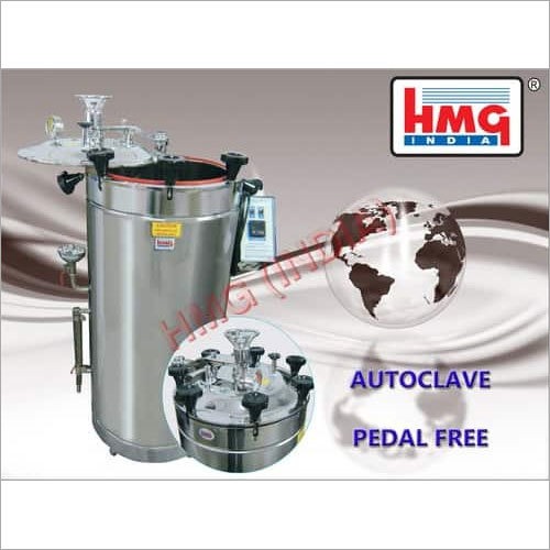 Autoclave Vertical Pedal Free Deluxe Series - Enhanced Sterilization Performance | Stainless Steel Design, User-Friendly Operation, Compact Size