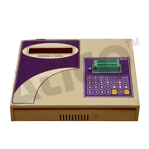 Universal IC Tester - Plastic, 40 Pin DIP ZIF Socket | 28 Touch-Key Pad, 9 Digit Seven Segment Display, Tests a Wide Range of Digital and Analog ICs