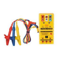 Phase Sequence Indicator - Mild Steel, 220V | Yellow, Three Functions: Open Phase, Phase Sequence, Motor Rotation Indication with Alligator Clips