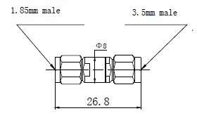 1.85 मिमी (एम) -3.5 मिमी (एम) एडाप्टर अनुप्रयोग: उच्च आवृत्ति विभाजन