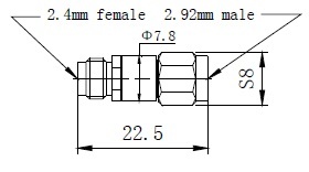 2.4 मिमी (एफ) -2.92 मिमी (एम) एडाप्टर1 आवेदन: उच्च आवृत्ति विभाजन