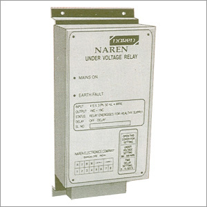 Under Voltage Relay - Metal, L240xB105xH60mm | 415V, 3 Phase, Adjustable Voltage Range 360-400V, 0-15s Trip Delay