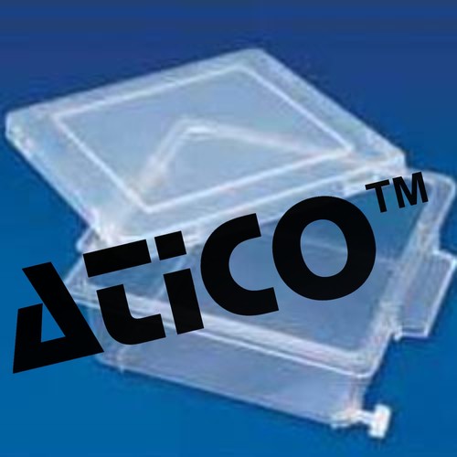 स्टेनिंग बॉक्स - 125x125x50 mm | पारभासी पॉलीप्रोपाइलीन, एलडीपीई प्लग सील, -70°C से +70°C तापमान प्रतिरोध, जैल और मेम्ब्रेन की स्टेनिंग के लिए आदर्श