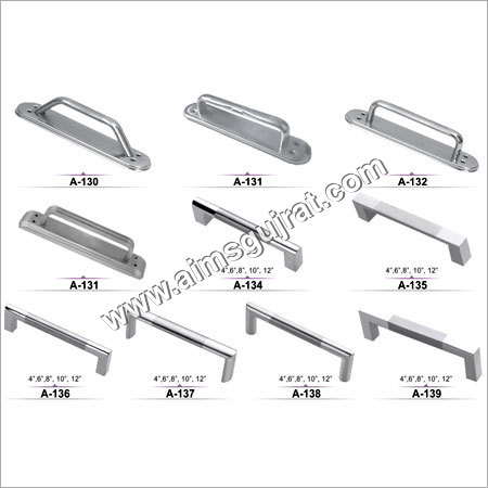सिल्वर स्टील कैबिनेट हैंडल