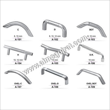 सिल्वर स्टेनलेस स्टील कैबिनेट हैंडल