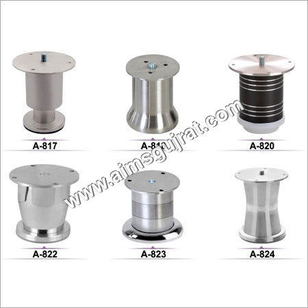 Sofa Legs - Stainless Steel, 3-8 Inches Rectangular Shape | Durable, High Tensile Strength with Seamless Finish