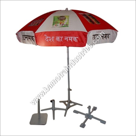 लाल और सफेद 4 रंग का प्रोमोशनल छाता
