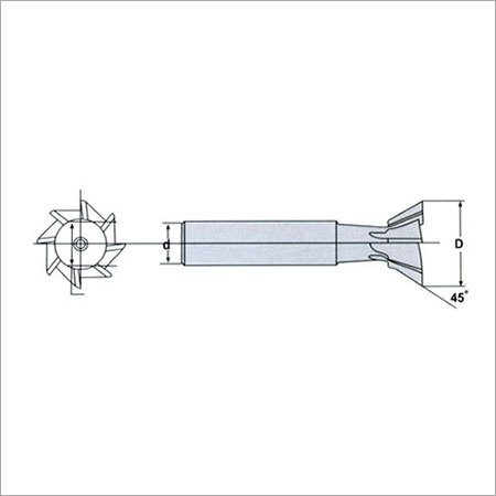 सॉलिड कार्बाइड डोवटेल एंड मिल