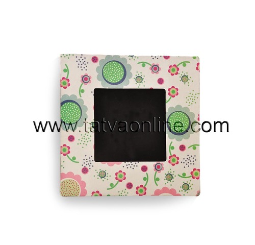 Cream And Green White Photo Frame