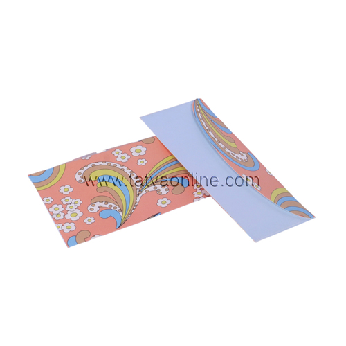 Decorative Envelopes - Metallic Paper, 19 x 8.5 cms | Offset Printed with Modern Designs, Pack of 4 for Elegant Gifting