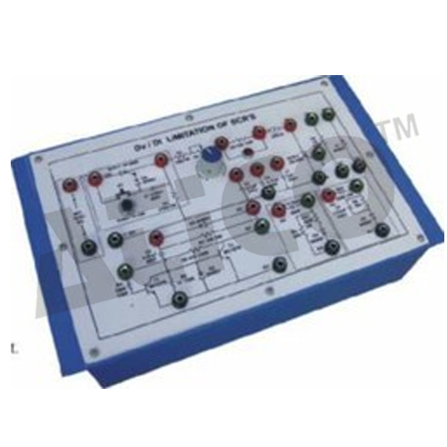एससीआर रिंग काउंटर - W 412 x H 150 x D 310 mm, 3 एससीआर स्टेजेस, 20V DC पावर सप्लाई, UJT 2N2646 ट्रिगरिंग | सीक्वेंशियल स्विचिंग, एडजस्टेबल डिले, सीक्वेंशियल फ्लैश, डुअल इंडिकेटिंग लैंप्स