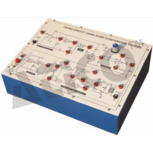 रैंप कंपरेटर स्कीम का उपयोग करके फायरिंग सर्किट - 340x110x210 mm, 230V 50Hz | पावर सप्लाई, दो ऑप-एम्प्स, पल्स ट्रांसफार्मर, स्पष्ट निर्देश