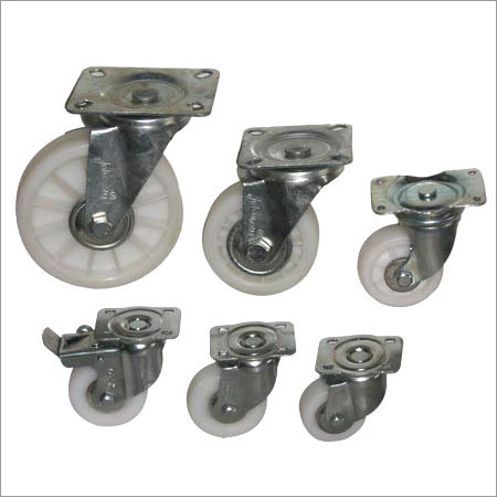 एचडी पहियों के साथ प्रेस स्टील कास्टर्स