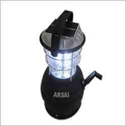Solar Led Lantern - Plastic, 141mm Dia x 295mm H, Black | 36 LED, Solar & AC Charging, Hand Crank, Mobile Charge, Portable