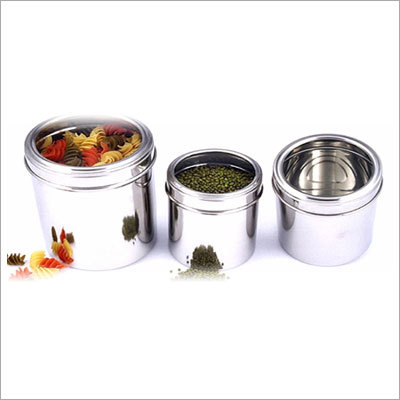 पारदर्शी ढक्कन वाली कैनिस्टर्स